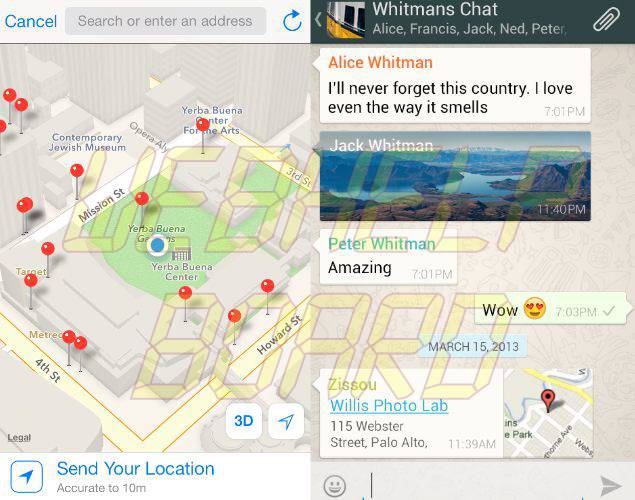 Cómo compartir la ubicación en WhatsApp