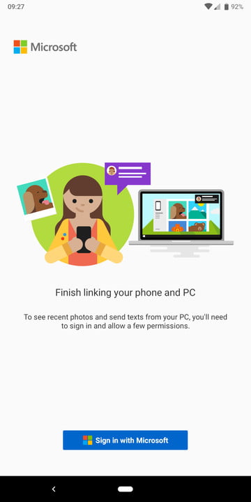 Microsoft Your Phone on Android