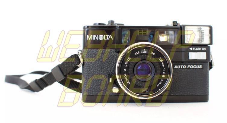 Minolta Hi-Matic AF2 Auto Focus 35mm Film Flash Camera