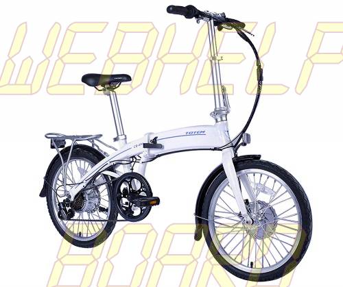 TotemUSA CS-240 Bicicleta Plegable Eléctrica para Deporte, Cercanías, Campus