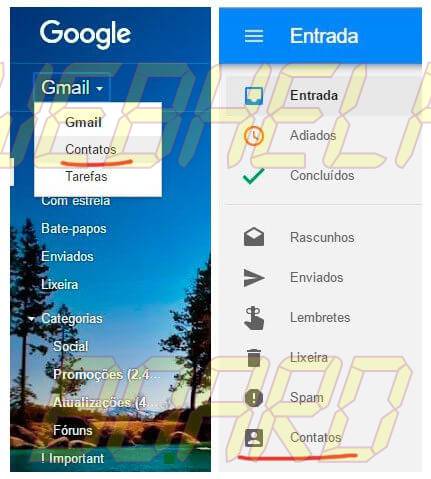 Tutorial: como importar e exportar contatos do Gmail e Outlook inbox e gmail contatos google smt julian - Tutorial: como importar e exportar contatos do Gmail e Outlook