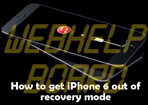 iPhone stuck in Recovery Mode