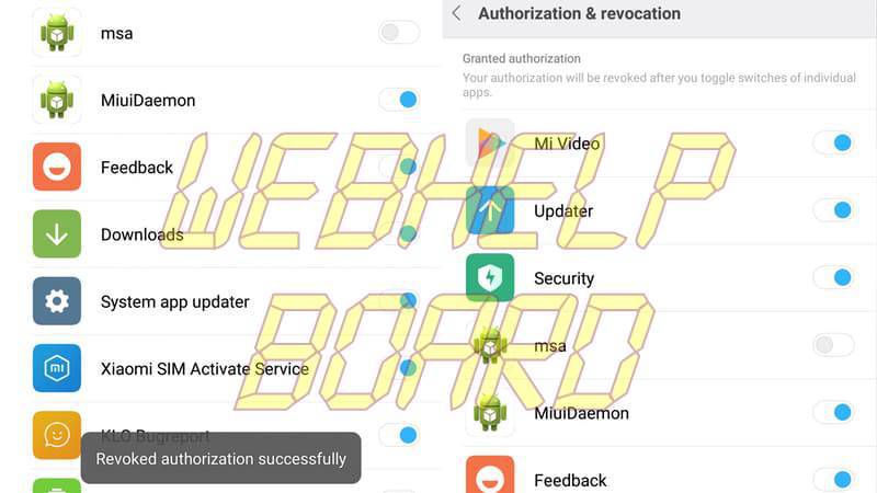 miui revoke msa authorisation MIUI