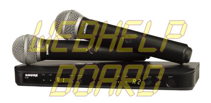 Shure BLX288-PG58 Combo vocal inalámbrico con micrófonos de mano PG58