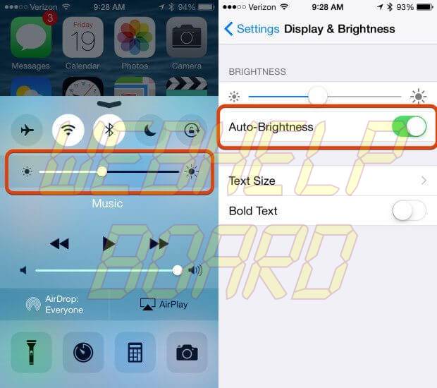 ios 8 battery life fix brightness 620x550 - Fatos e Mitos da bateria em smartphones Android, iPhones e Windows Phones