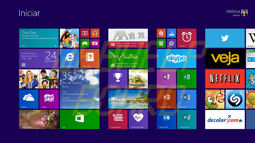 Win8.1 5ROW StartScreen GA BR - Deixe o visual do Windows 8.1 mais próximo ao do Windows 7