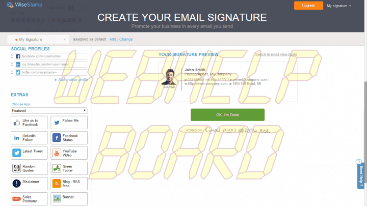 wisestamp 6 720x405 - Tutorial: Aprenda a criar assinaturas de e-mails com o WiseStamp